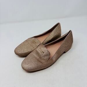 Kate Spade New York Gold Glitter‎ Loafers Slip-On Flats Party Shoes 10B